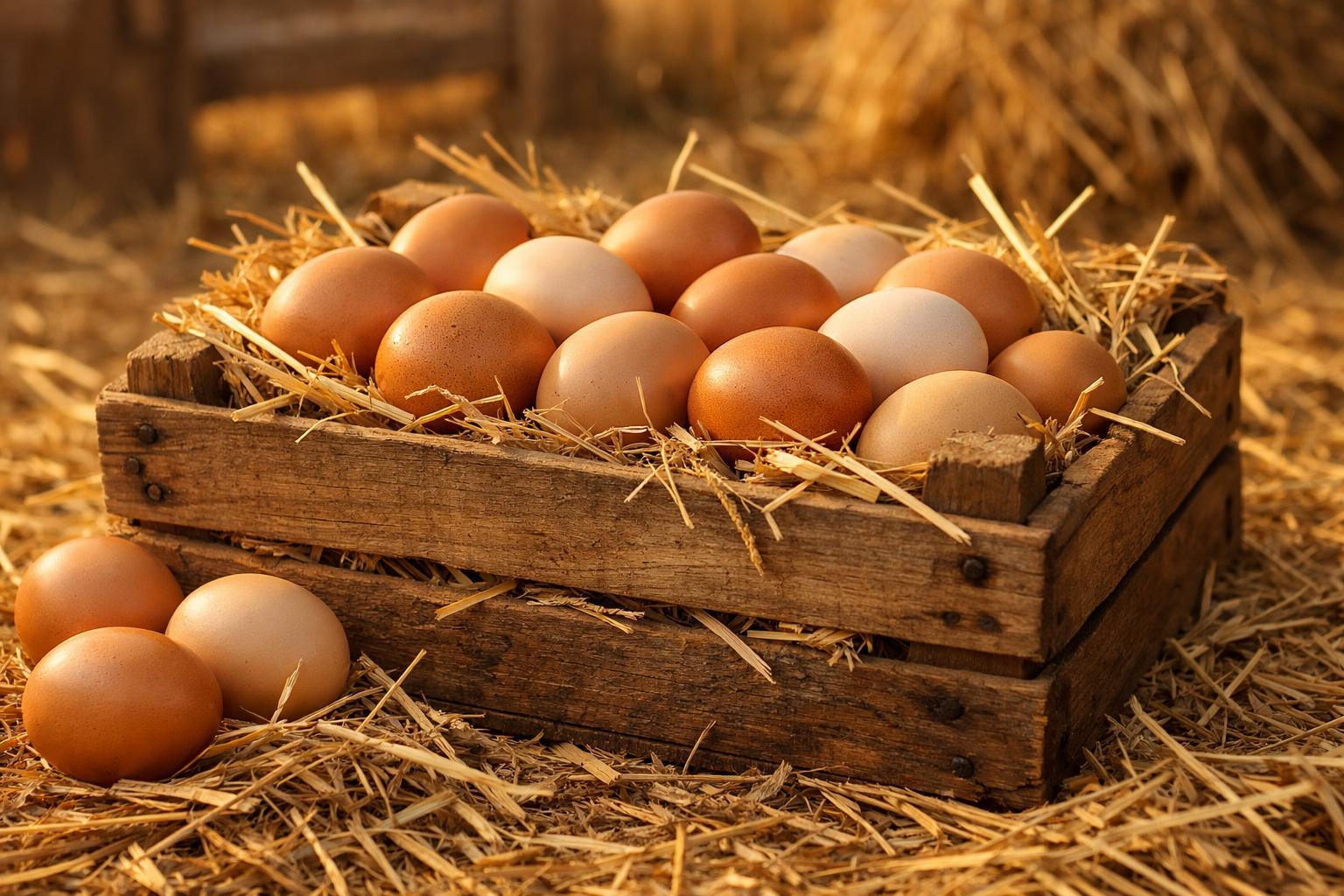 Eier knapp Supermarkt leere Regale 2026