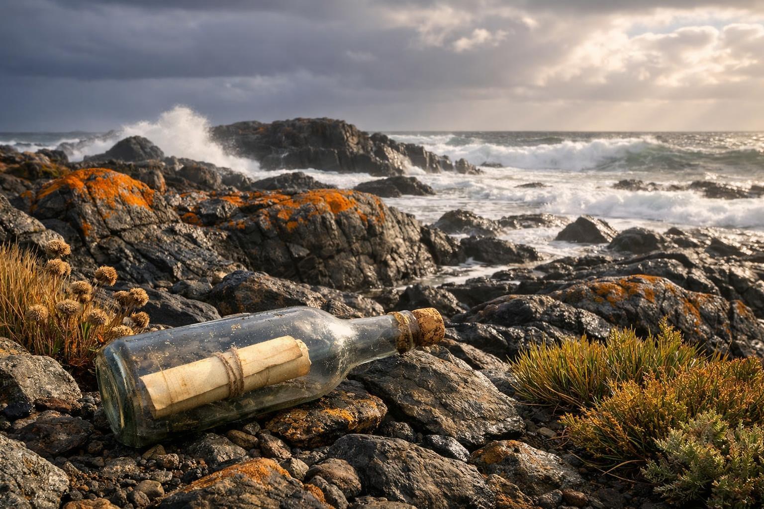 Wie der Finder Toby Ray die Flasche entdeckte