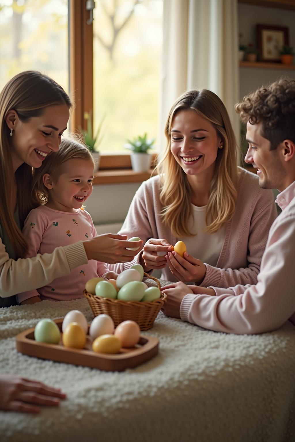 Frohe Ostern Wuensche Familie outline 1