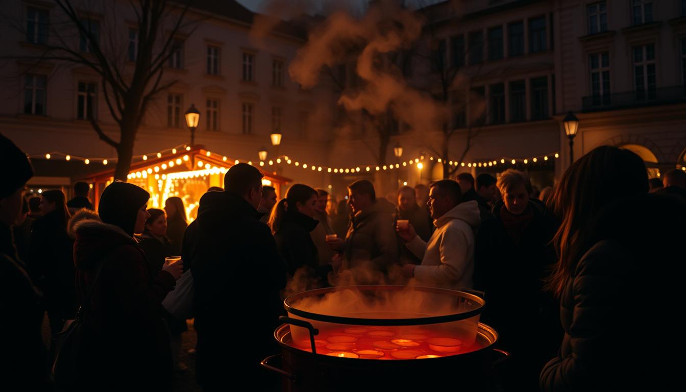 Glühwein öffentlicher Konsum