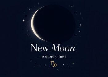 Neumond Januar 2026 Datum, Uhrzeit und spirituelle Bedeutung