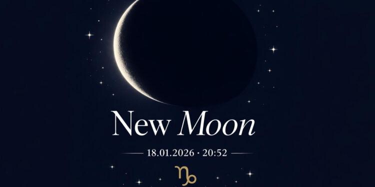 Neumond Januar 2026 Datum, Uhrzeit und spirituelle Bedeutung