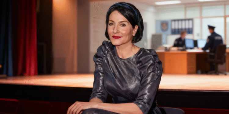 Marisa Burger steht nach ihrem Abschied von den „Rosenheim-Cops“ auf einer Theaterbühne und beginnt ihren kreativen Neustart