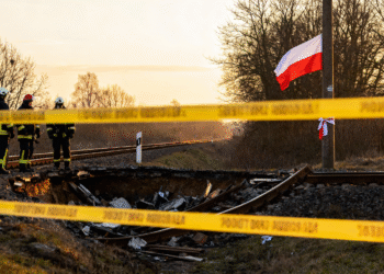 Sabotage Polen Bahnstrecke