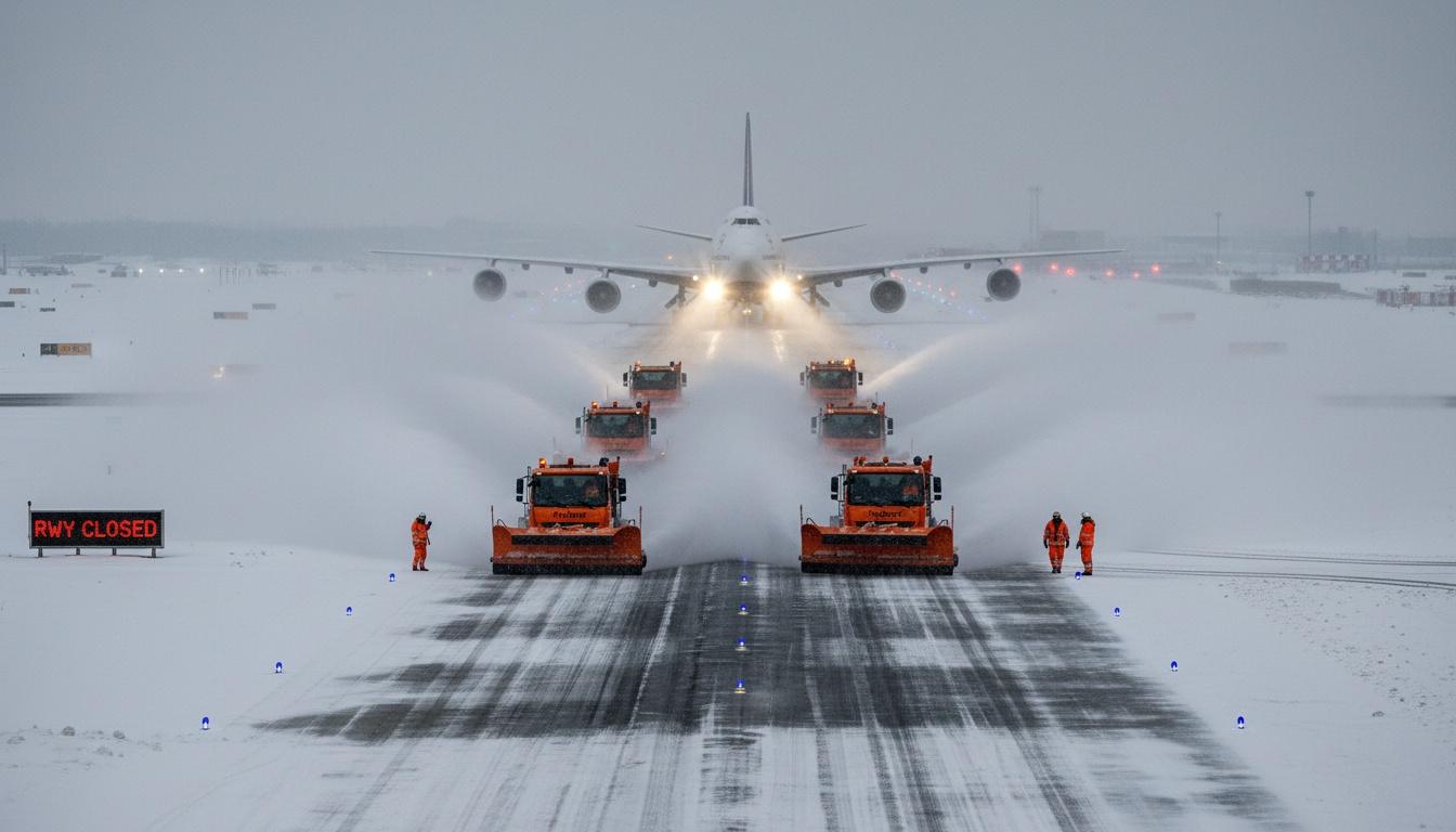 Schneefall Frankfurt Flughafen Schneefall Frankfurt Flughafen - Flugbetrieb eingestellt wegen Schnee und Glätte