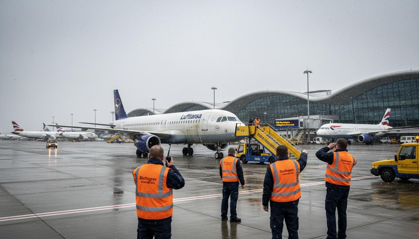 Schneefall Frankfurt Flughafen Schneefall Frankfurt Flughafen: Verkehrschaos in ganz Hessen