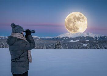 Schneemond 2026: Der Vollmond im Februar leuchtet im seltenen Sternbild Krebs
