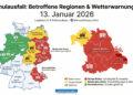 Schulausfall Dienstag 13. Januar 2026: Diese Regionen sind betroffen