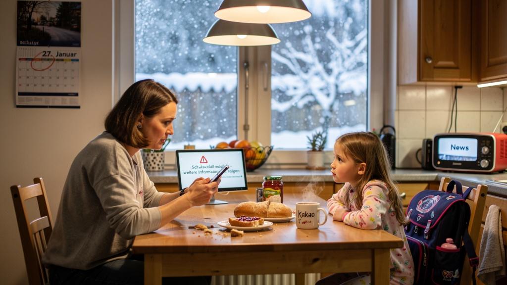 Wann wird über Schulausfall Dienstag entschieden?