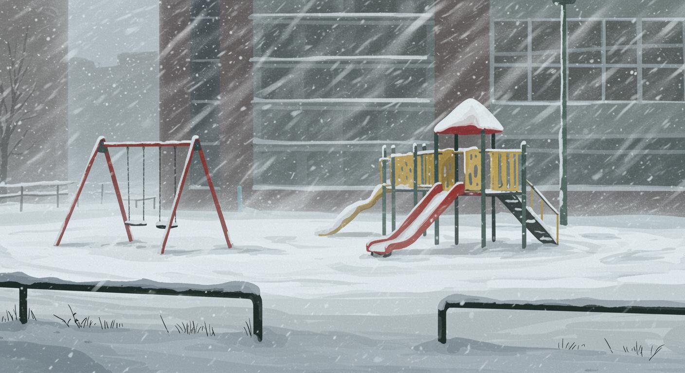 Dürfen Eltern ihre Kinder bei Schnee zu Hause lassen?