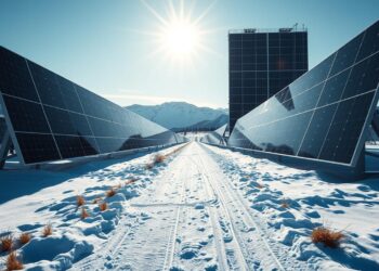 Solarthermie im Winter Anlage