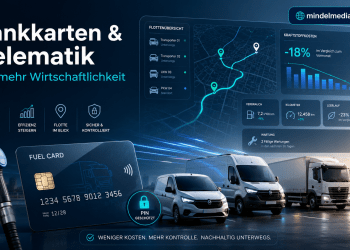 Tankkarten und Telematik zur Senkung der Kraftstoffkosten und effizienten Verwaltung eines Fuhrparks