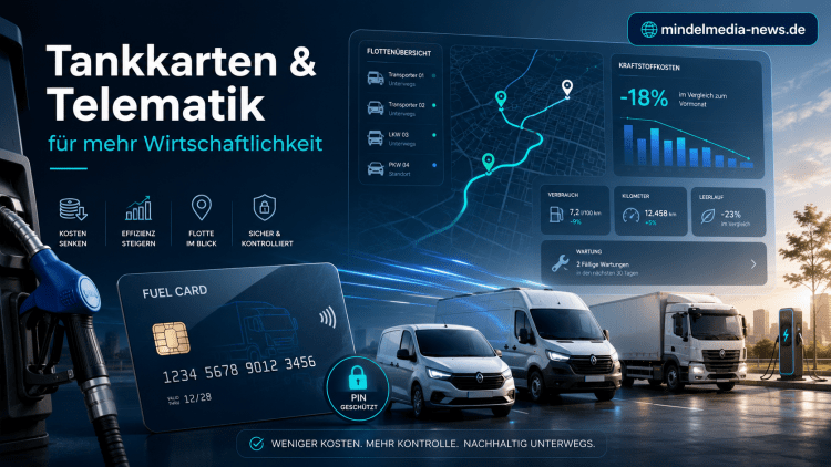 Tankkarten und Telematik zur Senkung der Kraftstoffkosten und effizienten Verwaltung eines Fuhrparks