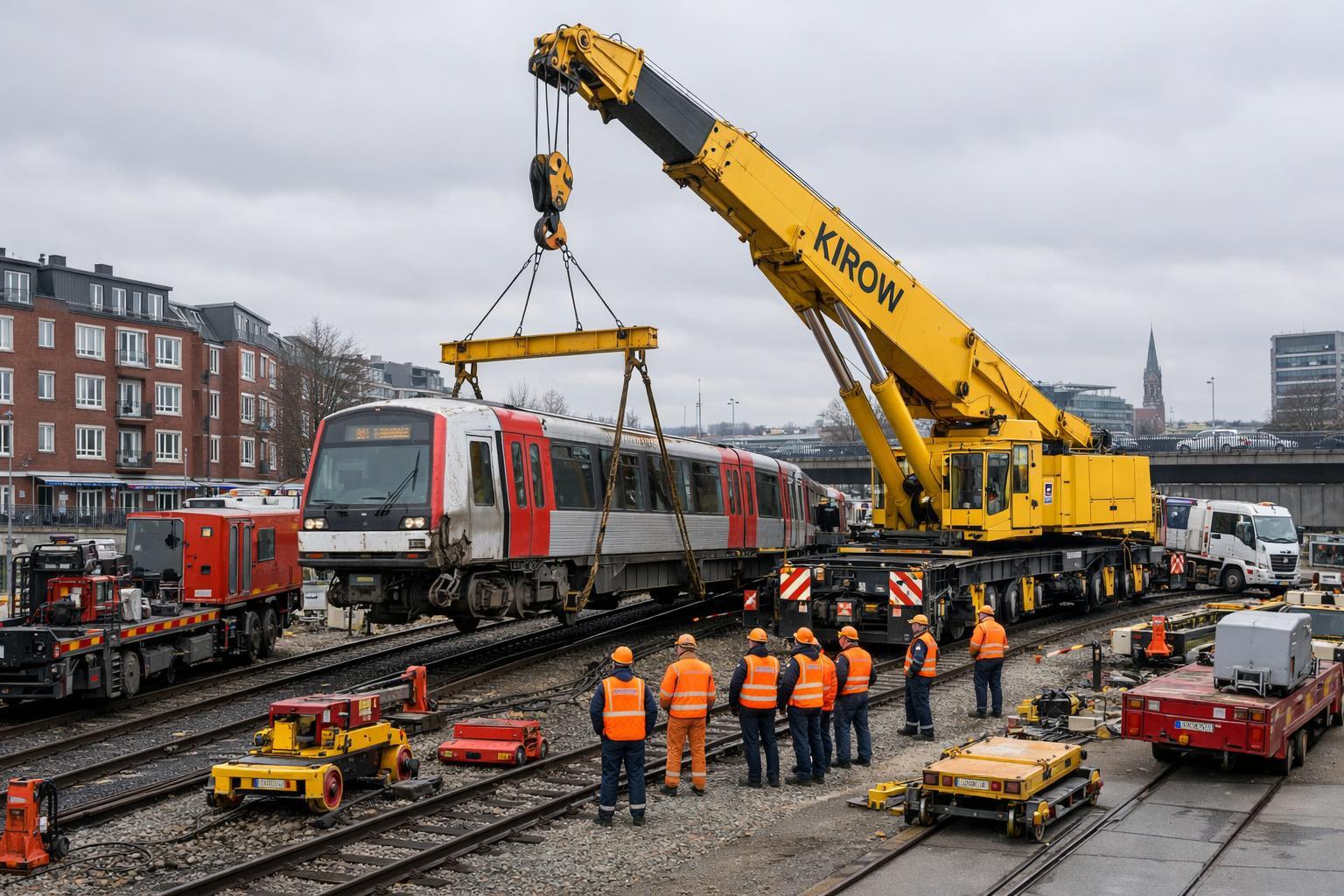 Wie wurden die 172 Fahrgäste evakuiert?