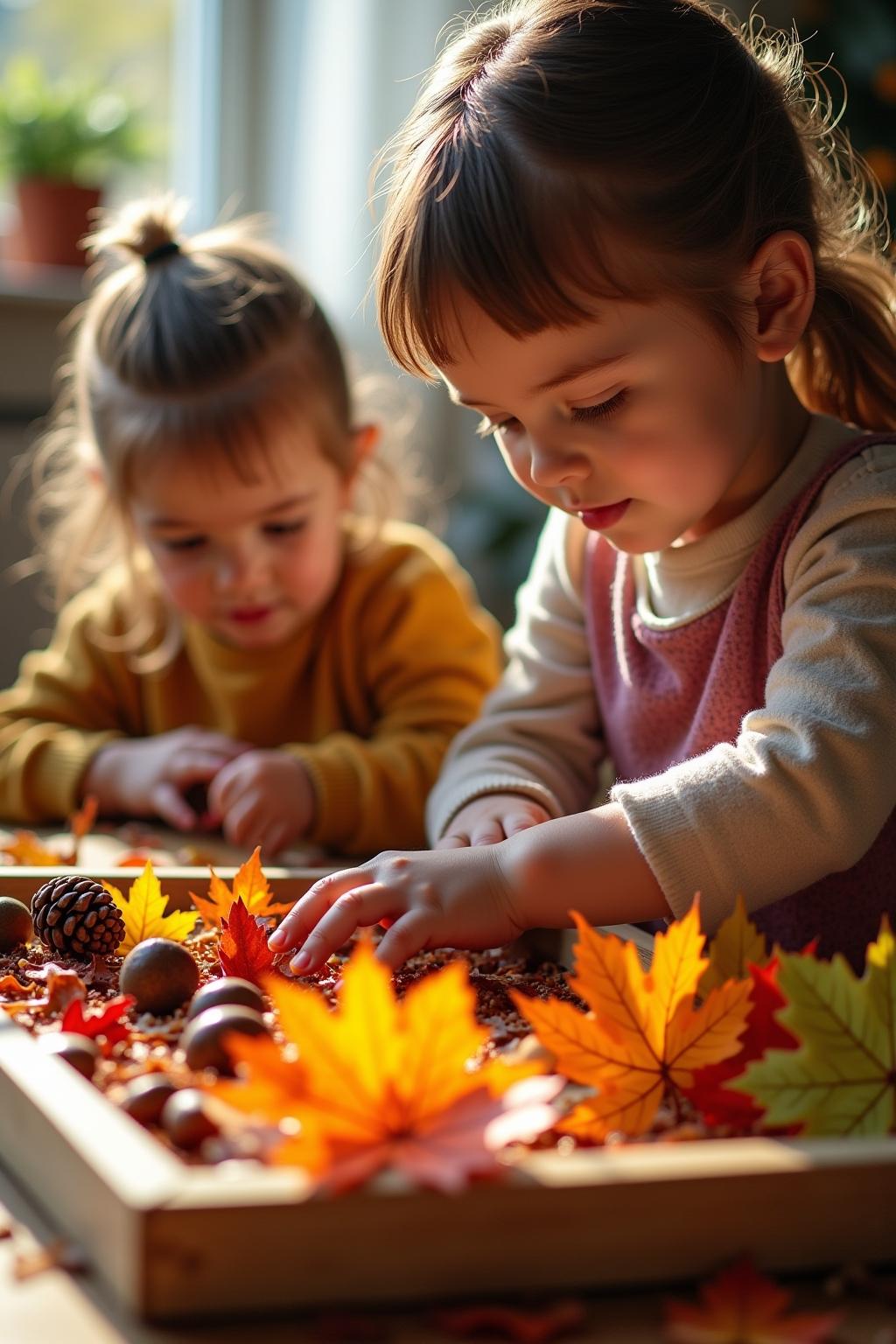 aktionstabletts kindergarten herbst outline 1