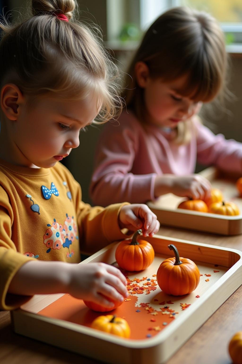 aktionstabletts kindergarten herbst outline 4