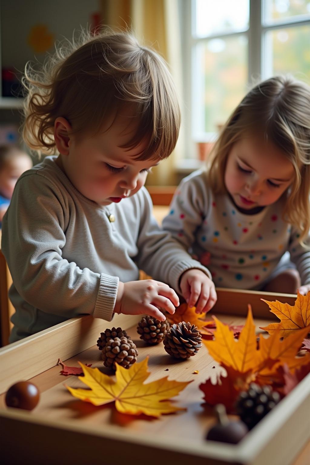 aktionstabletts kindergarten herbst outline 5