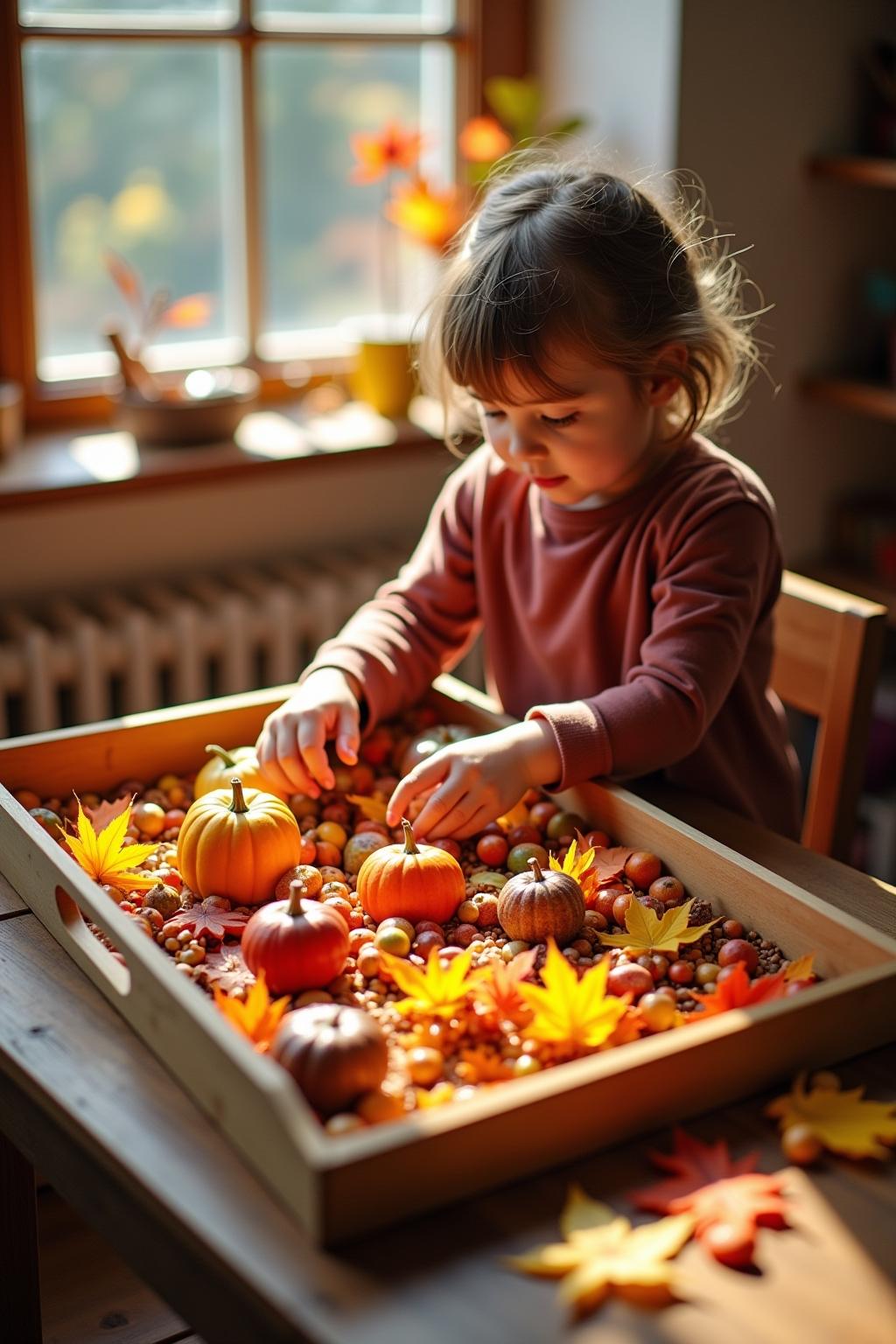 aktionstabletts kindergarten herbst outline 6