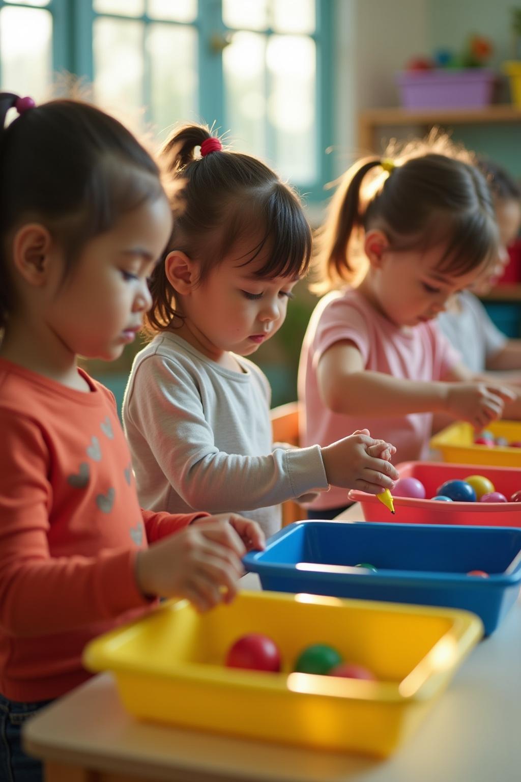Aktionstabletts Kindergarten Ideen