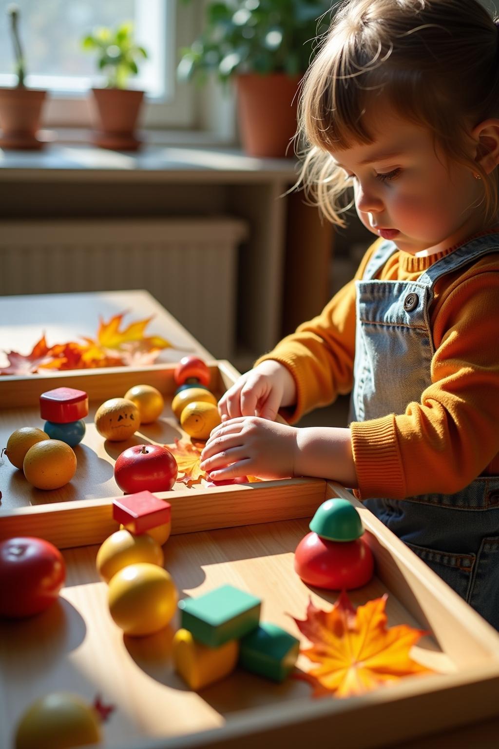 Aktionstabletts Kindergarten Ideen