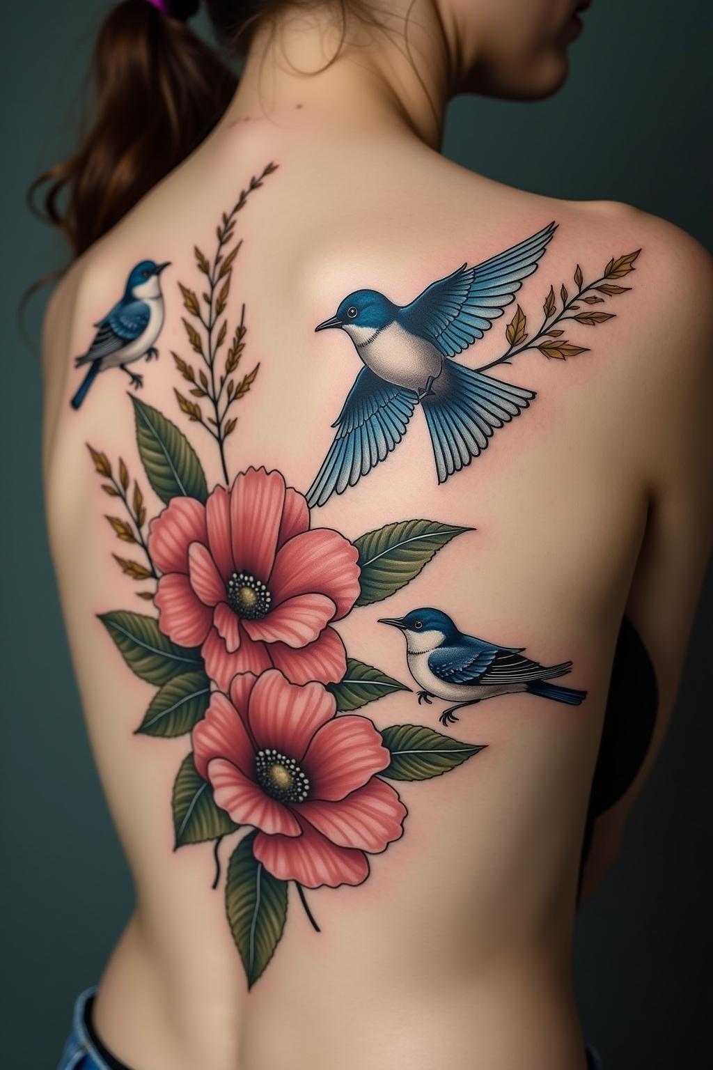 blumen tattoo outline 5