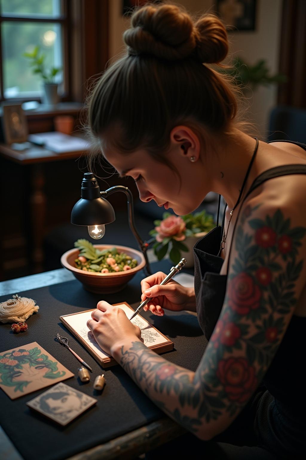 blumen tattoo outline 8