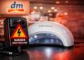 dm Produktrückruf: Stromschlaggefahr bei beliebten NEONAIL LED-Lampen