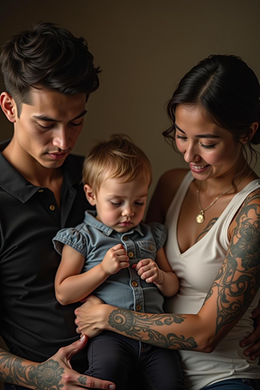 familien tattoo mit namen outline 1