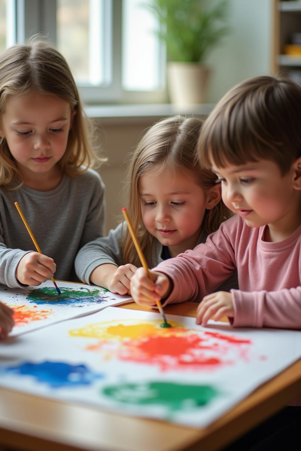 8 Farben Kindergarten Projekt Ideen für kleine Künstler 4 farben kindergarten projekt outline 3