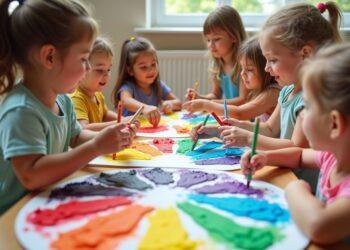 farben kindergarten projekt-Titel