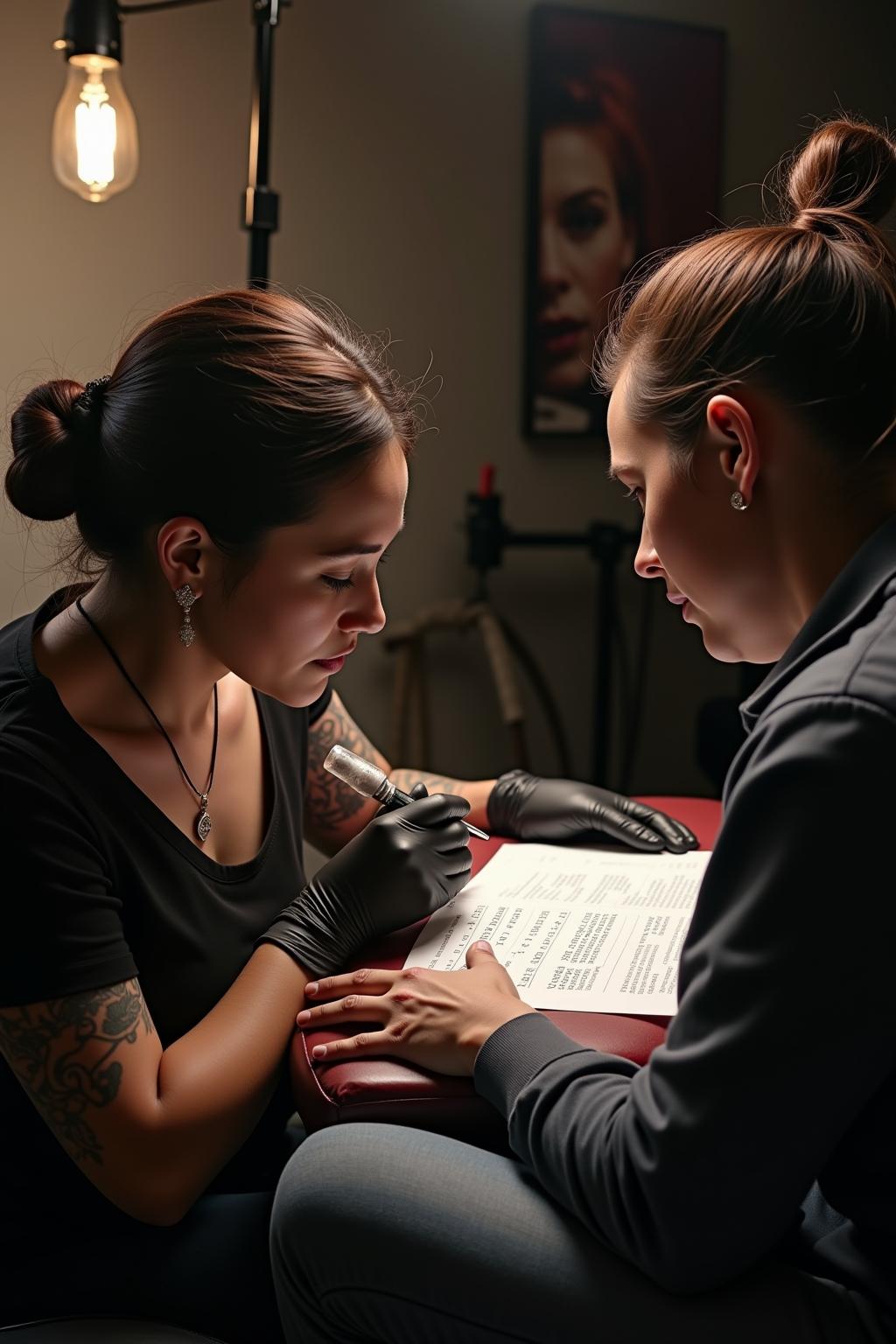 Fineline Tattoo Unterarm im Überblick