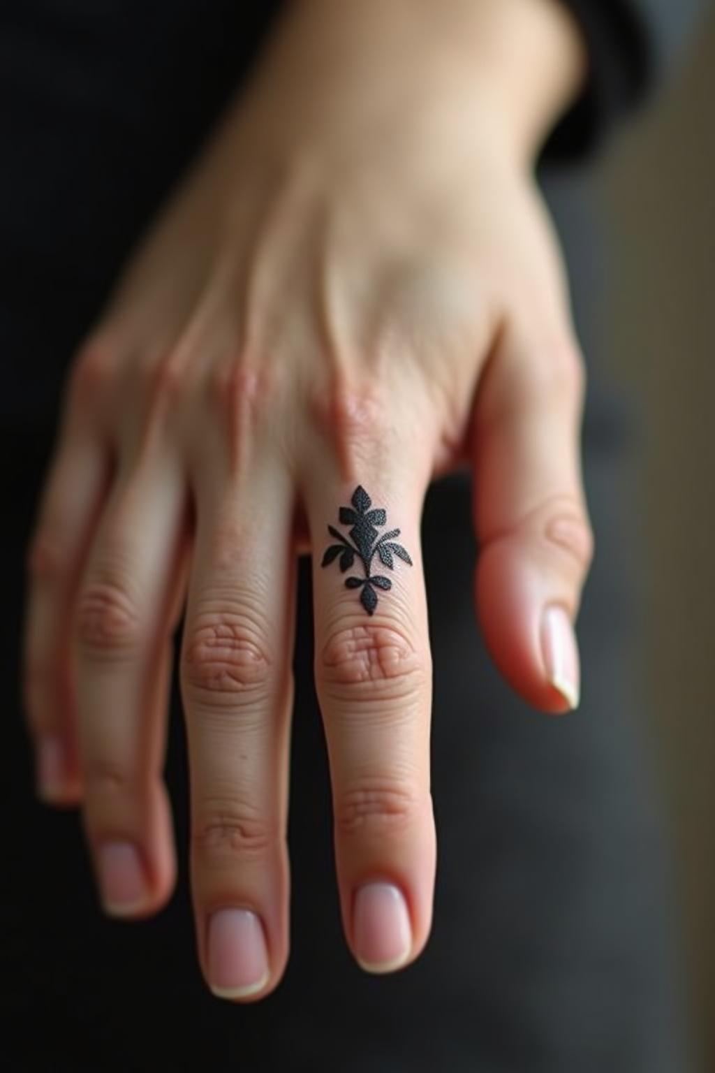 finger tattoo outline 1