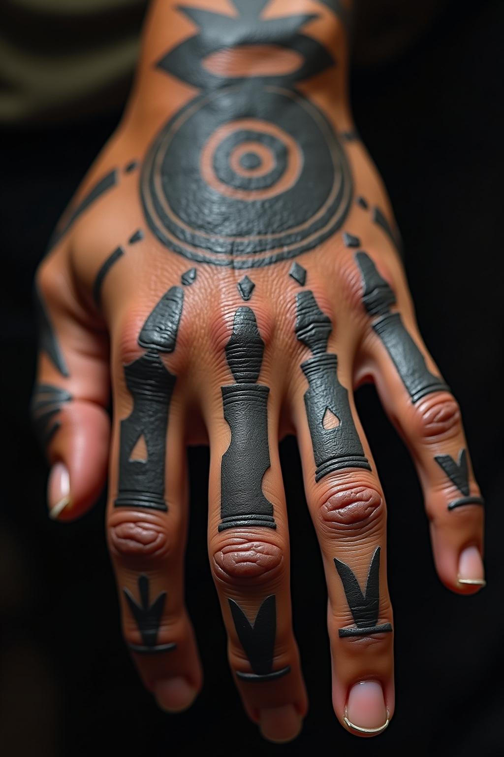 finger tattoo outline 3