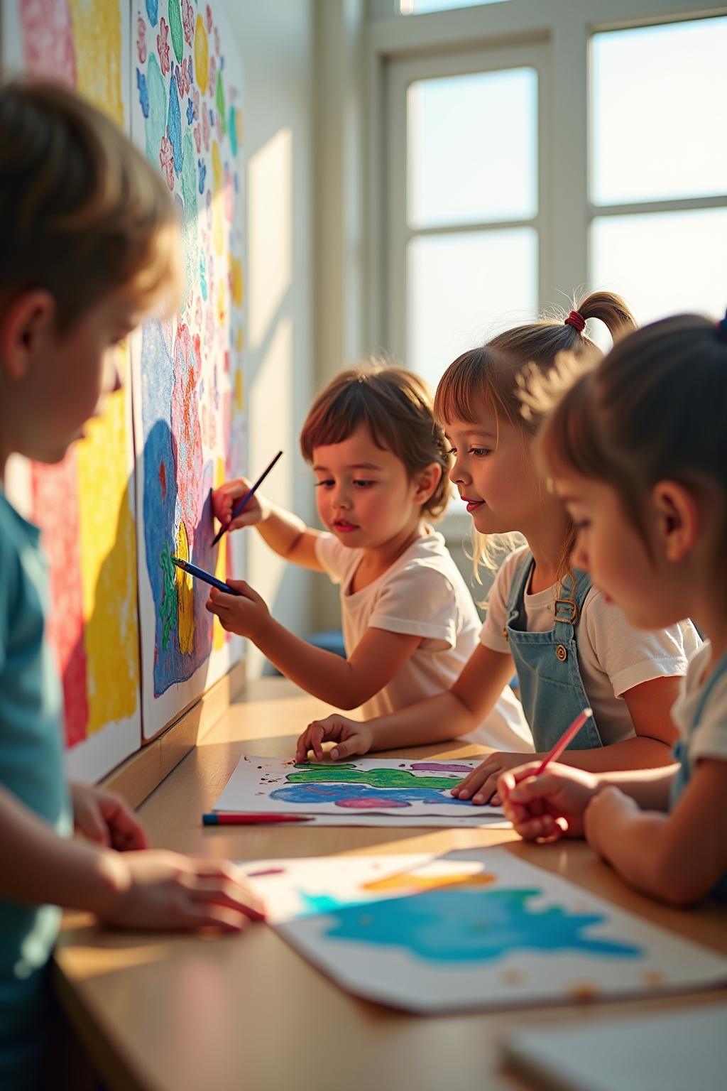 gemeinschaftsbild kindergarten outline 1