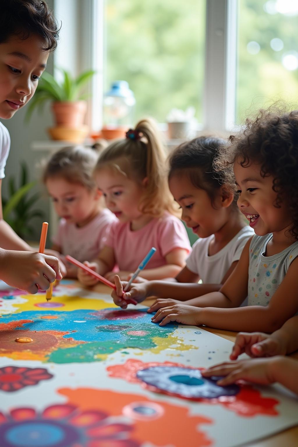 gemeinschaftsbild kindergarten outline 2