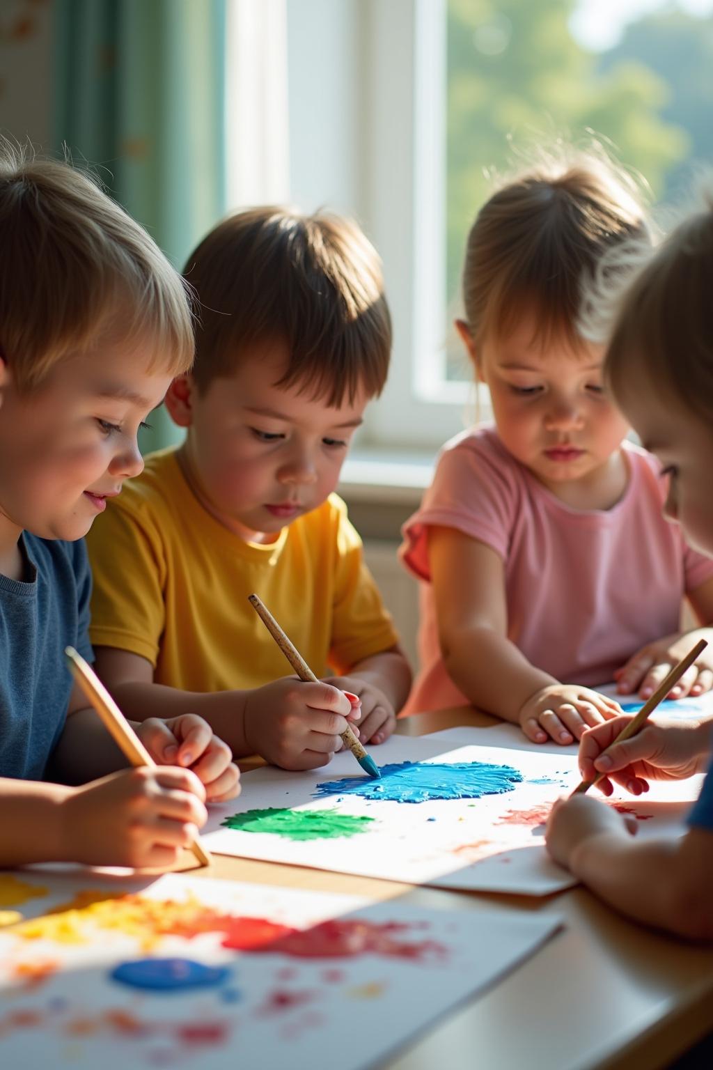 gemeinschaftsbild kindergarten outline 3