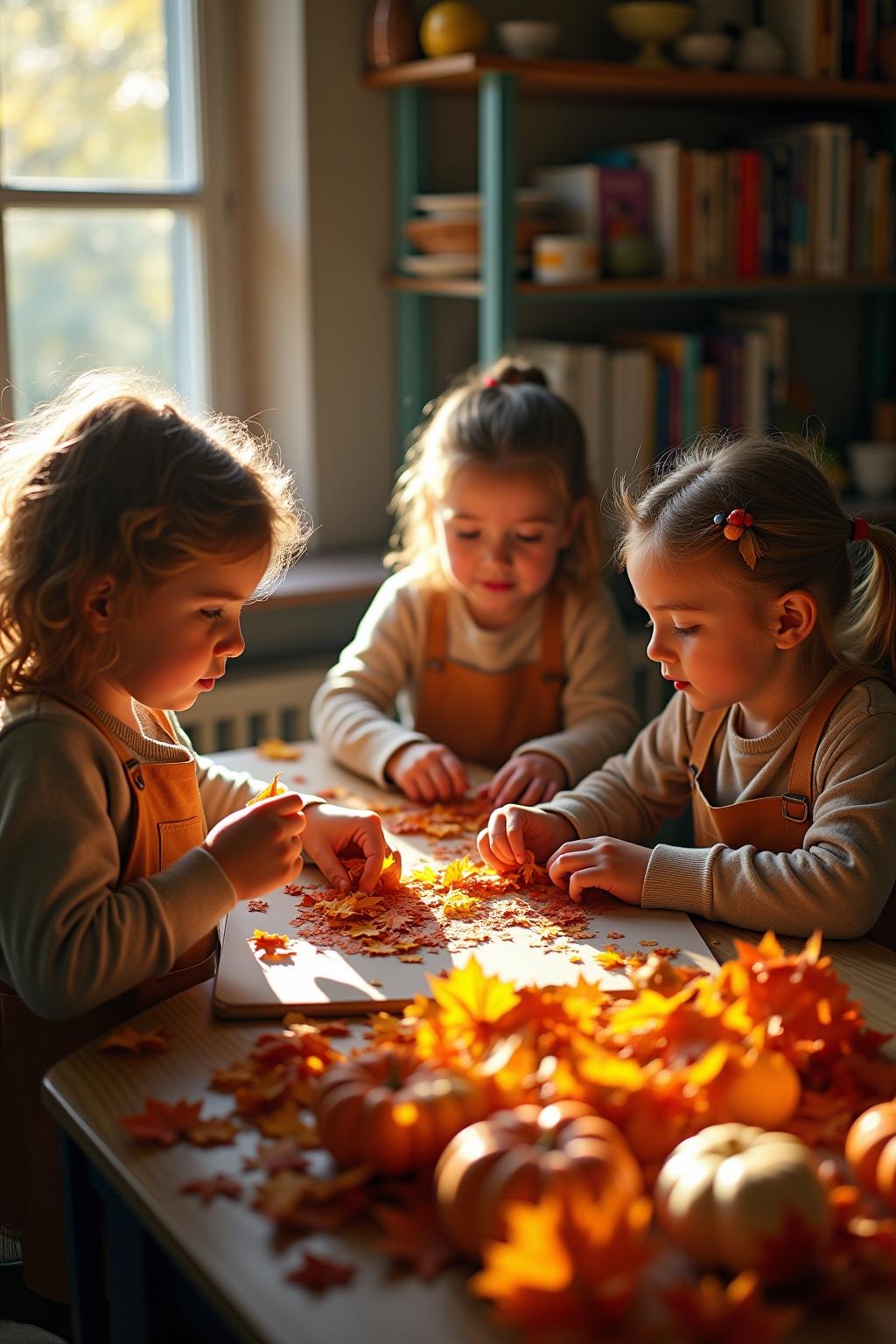 herbst im kindergarten outline 3