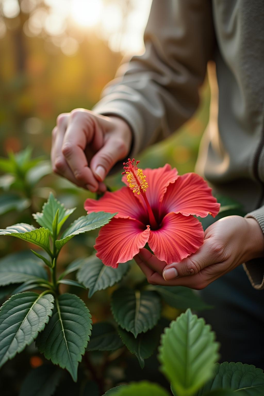 hibiskus schneiden herbst outline 6