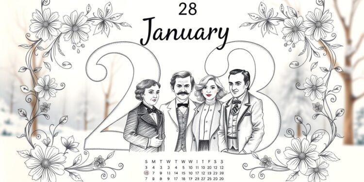 Kalenderblatt 28. Januar – Fakten & Geburtstage 1 Kalenderblatt 28 Januar