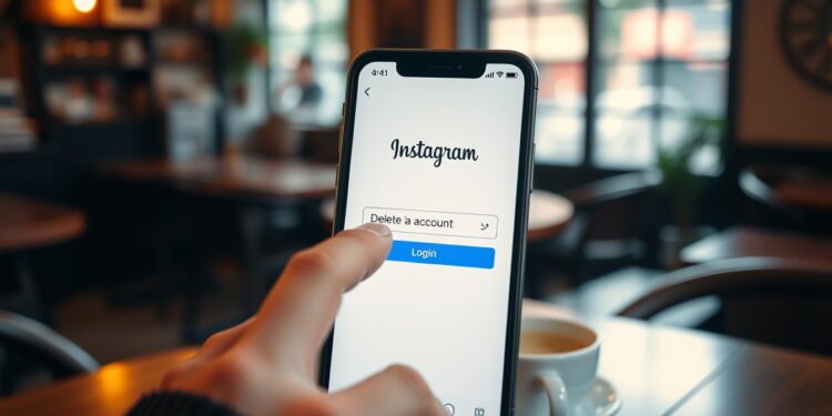 instagram konto löschen iphone