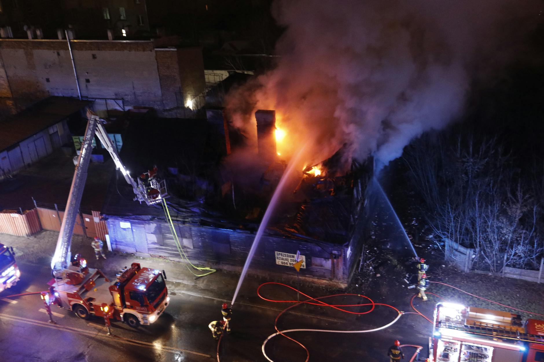 Illustration zu Brand Wohnhaus Weingarten