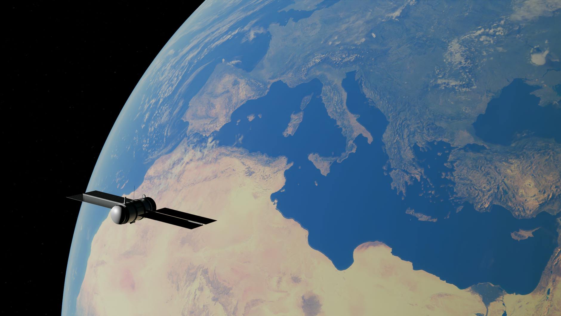 Detailansicht: Chinesischer Satellit Spionage