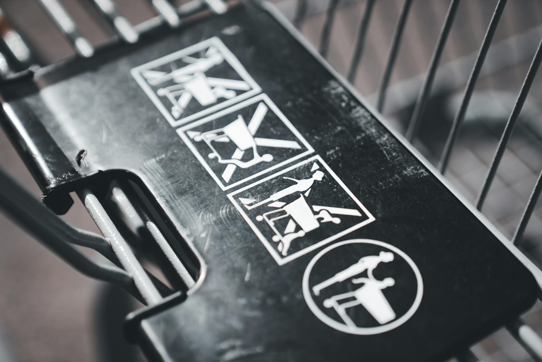 Einkaufswagen Gleise Symbolbild zum Thema Einkaufswagen Gleise