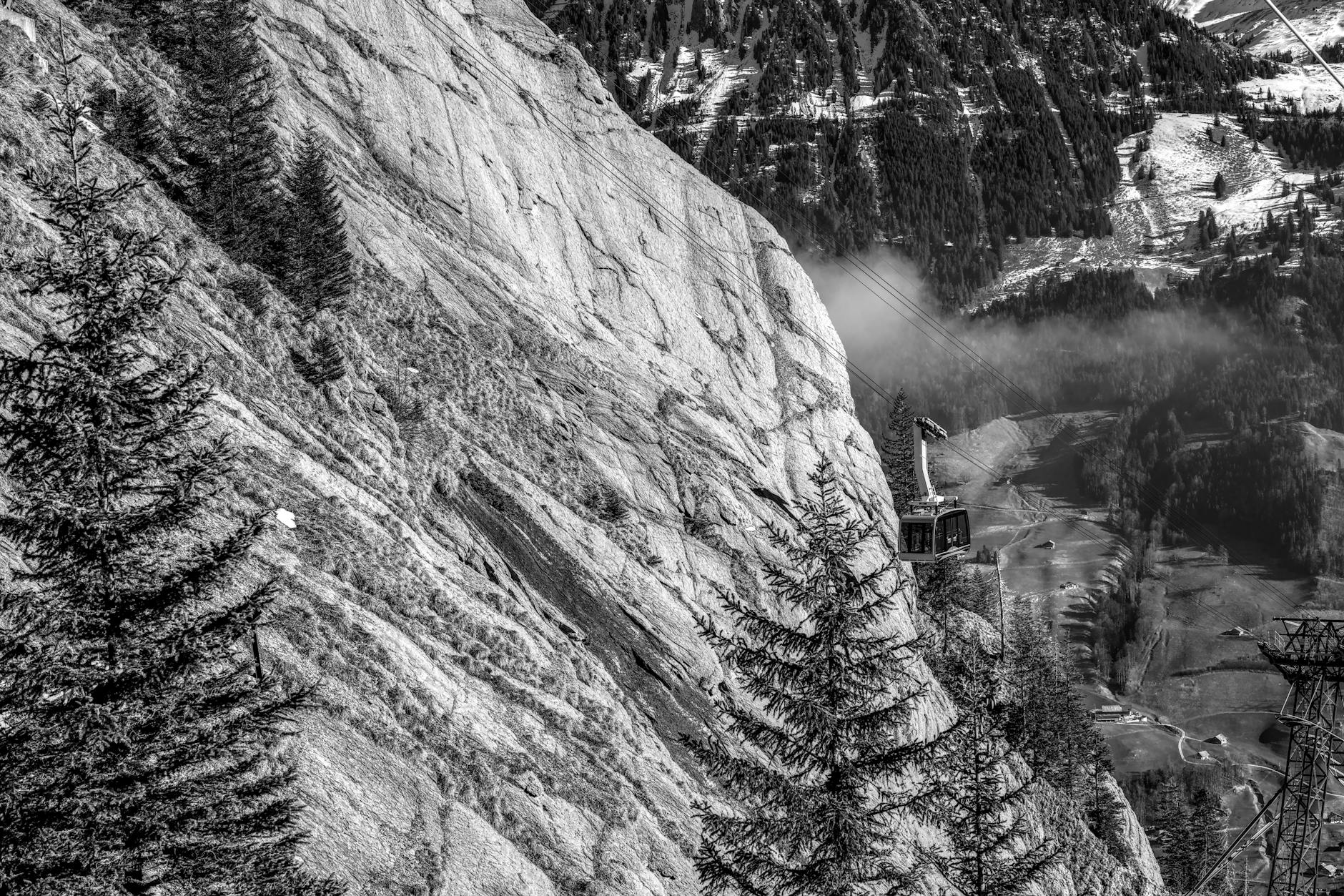 Detailansicht: Engelberg Gondel Abgestürzt