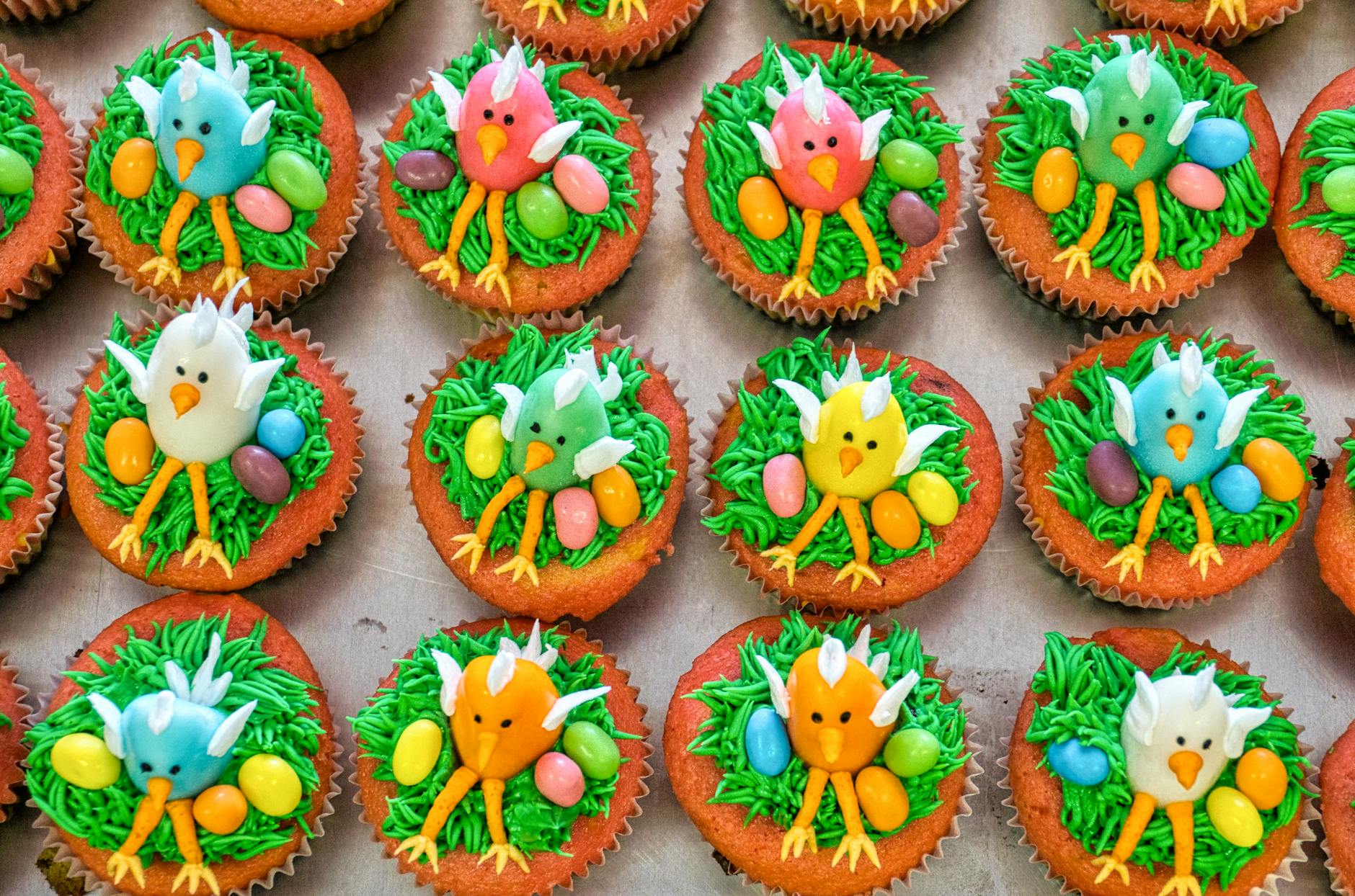 Illustration zu Karotten Cupcakes Ostern