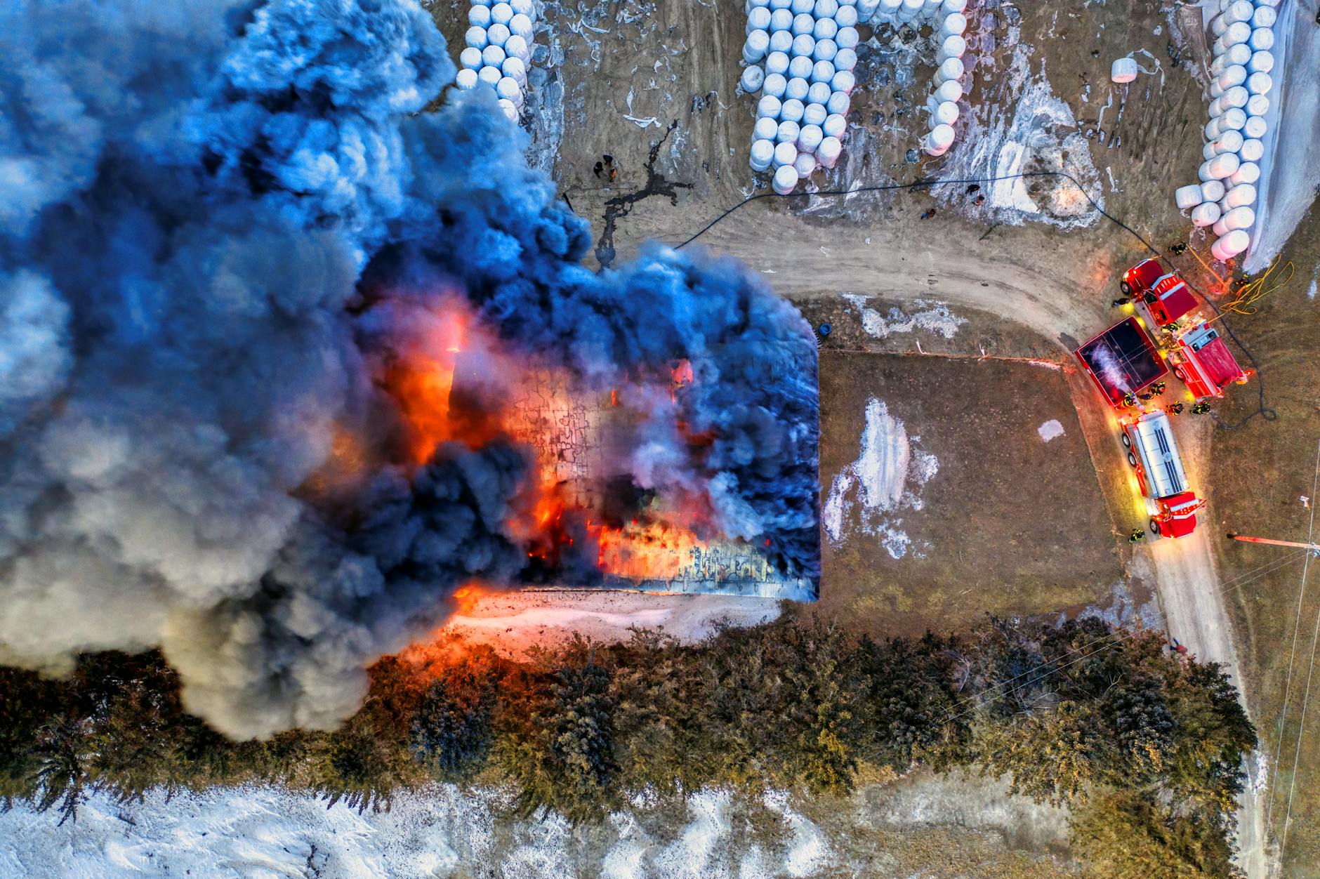 Illustration zu Scheunenbrand Schnelldorf