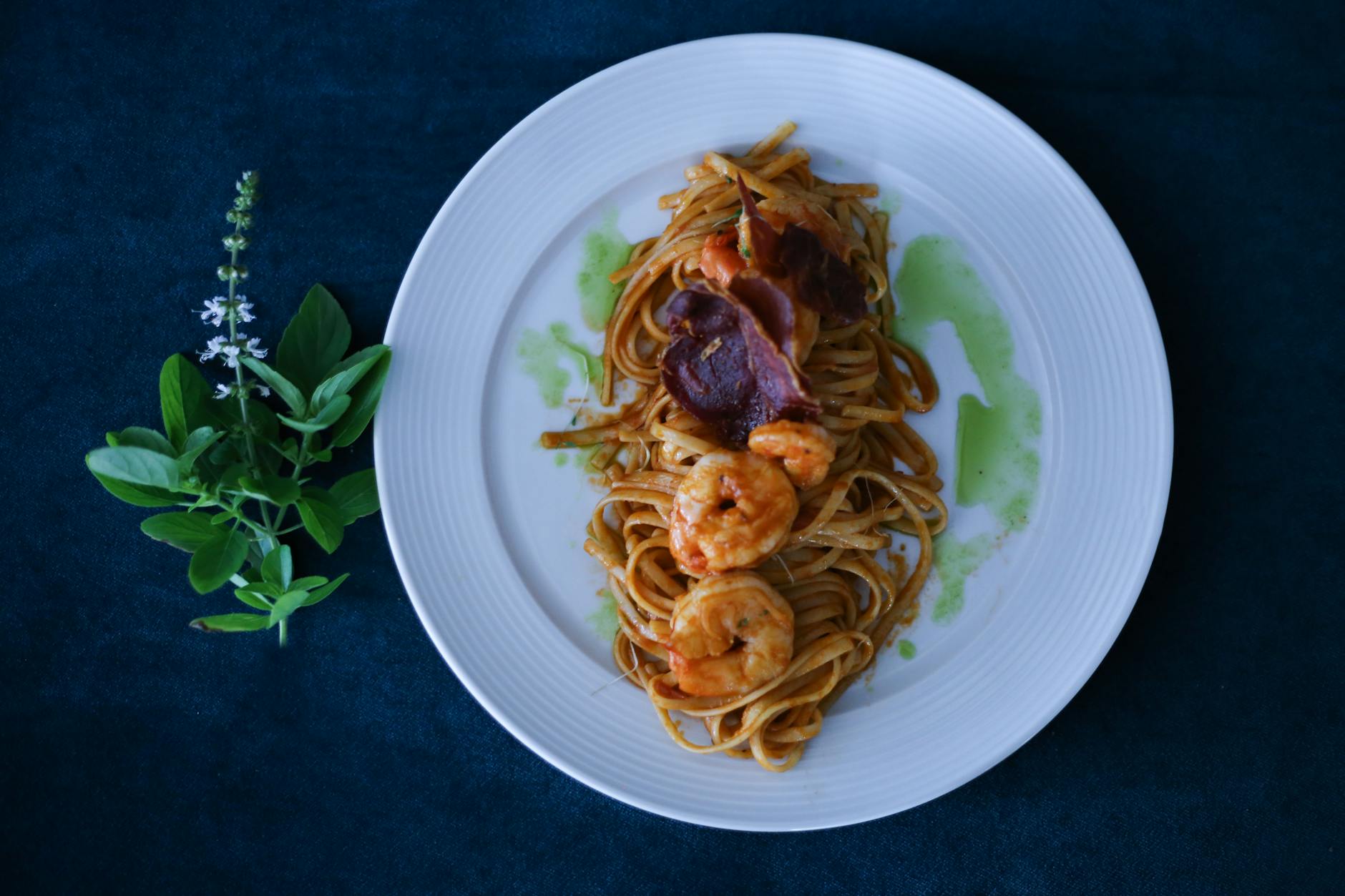 Shrimps Pasta Rezept Symbolbild zum Thema Shrimps Pasta Rezept