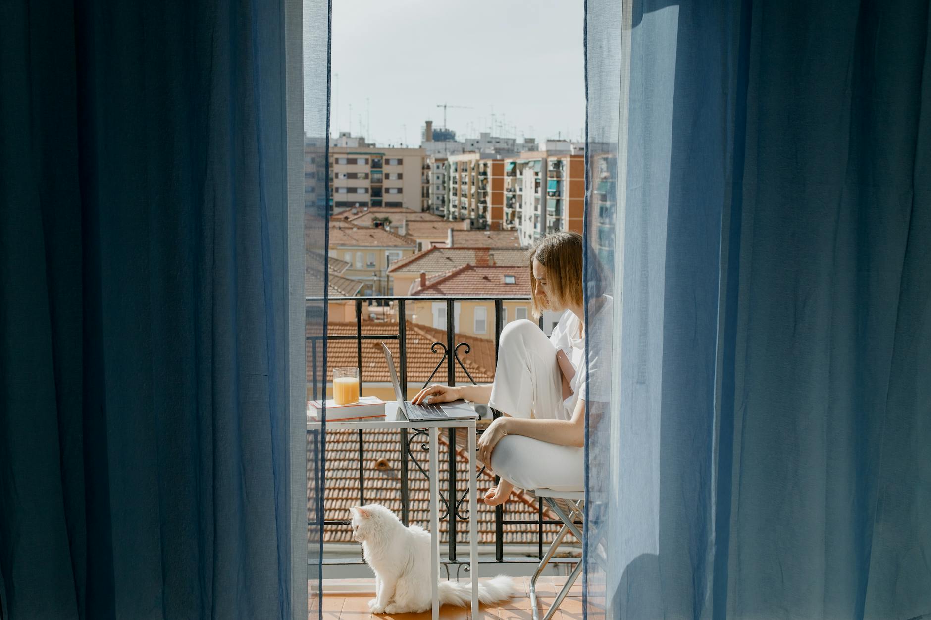 Detailansicht: Sichtschutz Balkon