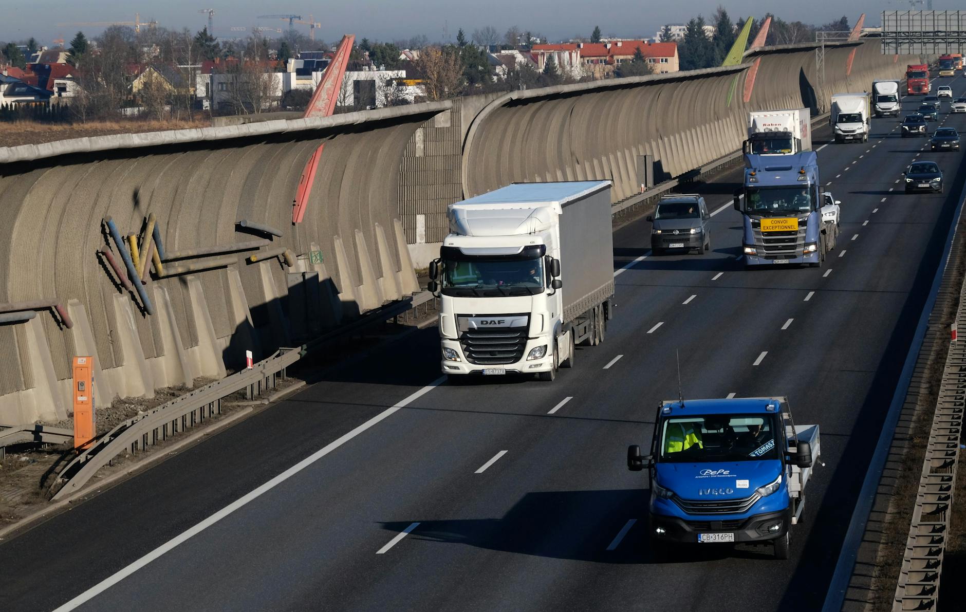 Symbolbild zum Thema Verkehrsgewerbe Krise