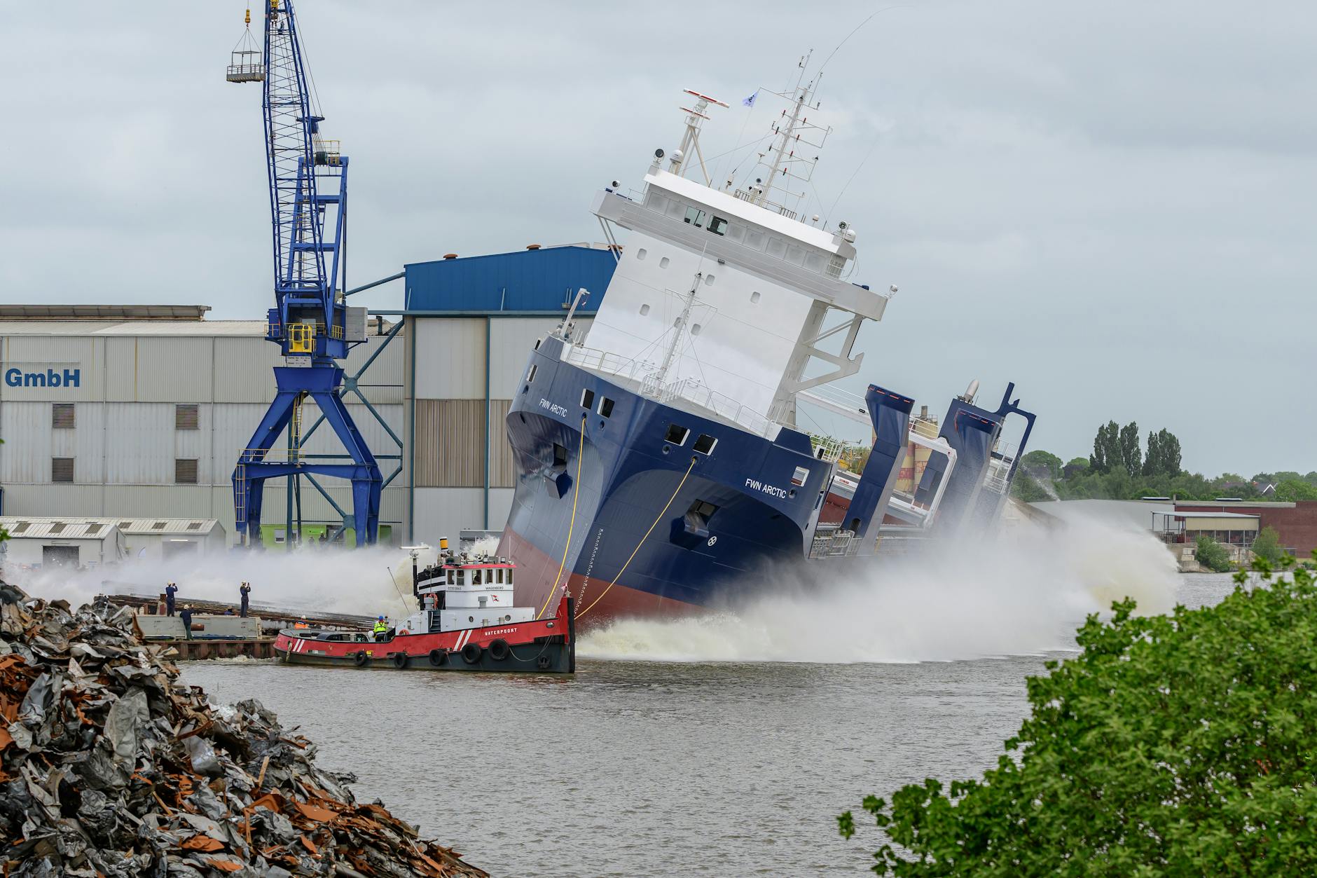Detailansicht: Verkehrsunfall Nürnberg Hafen